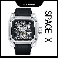 NORTH EDGE SPACE X นาฬิกากลไกดั้งเดิม ไขลานอัตโนมัติ กันน้ำลึก 100 เมตร