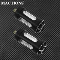 2PCS Motorcycle CNC Shifter Nail Shift Pegs Black For Harley Sportster 883 1200 Dyna Softail Touring Street Glide Chopper FLHR Pedals