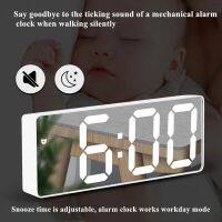 【CC】✴  Digital  New Mirror Alarm Temperature Display Despertador Bedroom Table Decoration