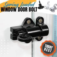 Aluminum Alloy Gate Window Security Pull Ring Spring Bounce Door Bolt Latch Lock Aluminum Latch Lock Black Grey