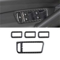 ㍿❂ 4pcs Car Door Armrest Panel Includes Stickers Window Glass Lift Buttons Trim For Volkswagen Golf 7 Gtir Gte Gtd Mk7 2013-2017