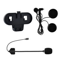 Freedconn Microphone Earphone &amp; Clip ONLY Suit for T-COMVB TCOM-SC TCOM-OS Bluetooth Motorcycel Helmet Intercom Headset