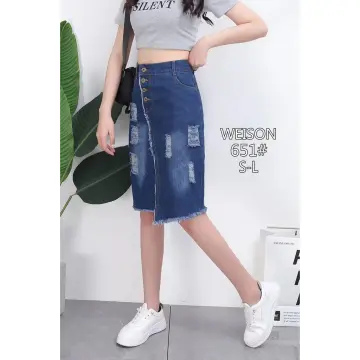 Denim midi skirt clearance philippines