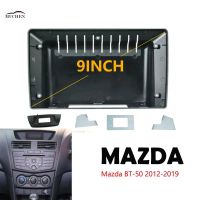 MUCHEN MUCHEN BT-50 2012-2019กรอบวิทยุ9นิ้วแผงหลัก2นิ้วเครื่องเล่นรถยนต์แผงหน้าปัดปลอกคอกันสุนัขเลียชุดอุปกรณ์เสริมกล้อง GoPro ติดตั้ง