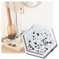 MN FORMULA Terrazzo Tray ถาดวางเทียนหอม ถาดวางเครื่องประดับ ถาดวางของ ถาดรองแก้วน้ำ