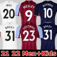 21 22 Aston Soccer Jersey COUTINHO BUENDÍA TRAORE BARKLEY 2021 2022 Villa home away WATKINS WESLEY EL GHAZI Kids Kits Full sets