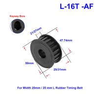 【CW】▽  45  Timing Pulley L-16T Bore 8mm 28mm Pitch 9.525mm Synchronous Width 20/25 mm L Rubber