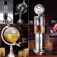 Board Game Mini Beer Dispenser Machine Drinking Vessel Bar Novelty Style Fill Up Gas Pump Bar Drinking Alcohol Liquor Dispenser