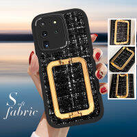 เคสโทรศัพท์พร้อมปลอกสำหรับ Samsung Galaxy S20อัลตร้าซัมซุง GalaxyS20อัลตร้าเคสด้านหลังผ้าพับเป็นขาตั้งสีทองสุดสร้างสรรค์เคสผ้าซิลิโคน