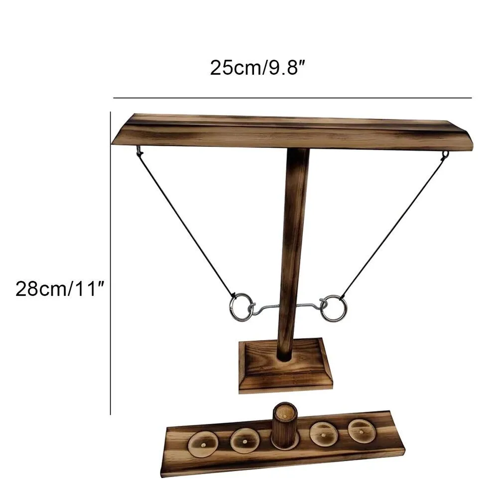 520YOSWI For Kids Adults Wooden For Home Throwing Hook Interactive Drinking  Game Ring Toss Games Party Toy | Lazada