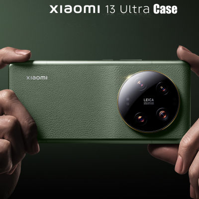 100 Original Xiaomi 13 Ultra Case หนังเทียม PC Protection Cover Delicate Touch Skin Case สำหรับ Xiaomi 13 Ultra Smart Phone