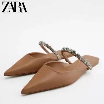 pointed flat shoes zara