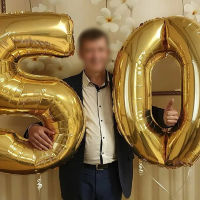 2pcs 3240inch Happy 50 Birthday Foil Balloons Pink Blue Gold Number 50th Years Old Birthday Party Decorations Boy Girl Supplies