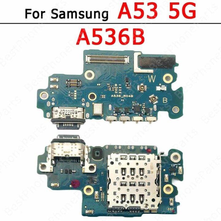 บอร์ดชาร์จเดิมสําหรับ-samsung-galaxy-a13-a23-a33-a53-a73-5g-a03-core-a03s-ขั้วต่อ-usb-แท่นชาร์จแผ่นแท่น-pcb