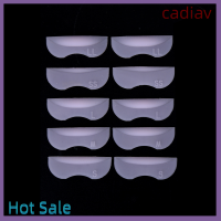 ของขวัญคริสต์มาส Cadiav 5คู่/ชุดขนตาซิลิโคนแผ่นดัดผมอุปกรณ์แต่งหน้าที่ดัดขนตา3มิติ