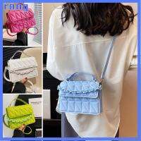 RANG สีทึบทึบ กระเป๋าสะพายไหล่แบบสั้น เล็กๆน้อยๆ หนังพียู กระเป๋า Crossbody แบบพกพาได้ สี่เหลี่ยมสี่เหลี่ยม กระเป๋าแมสเซนเจอร์ ผู้หญิงผู้หญิงผู้หญิง