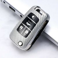 [More Suitable] Carbon TPU Car Remote Flip Key Case Fob Cover Holder For Chevy Chevrolet Equinox Camaro Cruze Malibu Trax Sonic Buick LaCrosse