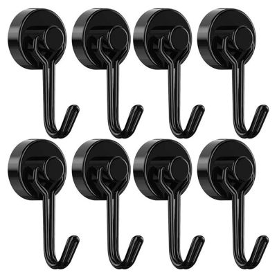 Heavy Duty #Magnetic* Hook Key Holder  #Magnets* Hooks For Home Refrigerator Grill Kitchen Black Multi-Purpose Hooks