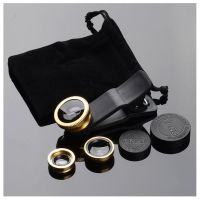 Mobile Phone Camera Lens Kit Fish Eye Lens 2 in1 Macro Lens amp; Super Wide Angle Lens with Black Universal Phone Clip