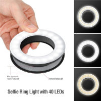 LED Flash Ring Light 3200K-6500K Selfie เติมโคมไฟ USB Charge สำหรับ Android คลิปวิดีโอสตรีมสด Vlog Youtube