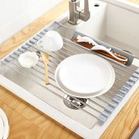 【CC】♚❧✌  Multifunction Dish Drying Rack Sink Shelf Basket Bowl Sponge Holder Drainer Dryer Tray Storage Organizer