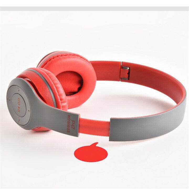 p47หูฟังไร้สาย-on-ear-หูฟังสเตอริโอเวลาเล่นอีกต่อไป-usb-ชาร์จสำหรับสมาร์ทโฟนแล็ปท็อปคอมพิวเตอร์