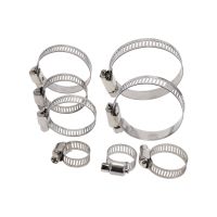 【CC】♙◄♘  10pcs/lot Screw Worm Drive Hose Clamp 304 Hoop Pipe Clip