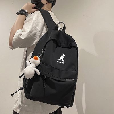 ♂♠☸ Kangaroo Backpack Simple Sports Casual Messenger Backpack for Men and Women Student School Bag Versatile Travel Computer Bag Trendy