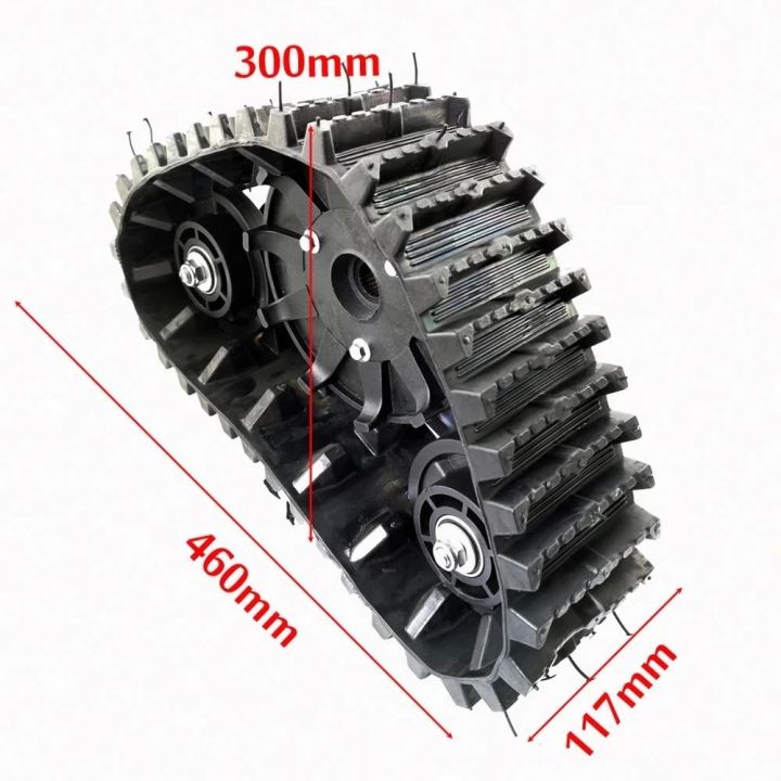 แทร็คไฟฟ้า-atv-ดัดแปลงสโนว์โมบิลพร้อมล้อสกีติดตามอุปกรณ์รถจักรยานยนต์