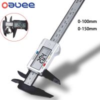 [QQL Hardware Tools]Oauee 150มิลลิเมตร100มิลลิเมตร6นิ้วอิเล็กทรอนิกส์ดิจิตอลคาลิปเปอร์คาร์บอนไฟเบอร์เวอร์เนียคาลิปเปอร์ไมโครมิเตอร์วัดไม้บรรทัดดิจิตอลเครื่องมือวัด