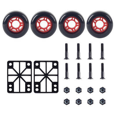 Longboard Super Elastic 78A 72mm 3mm Gasket Portable Parts With 8pcs Bearings Repair T Tool DIY Professional Universal Skateboard Wheels Set