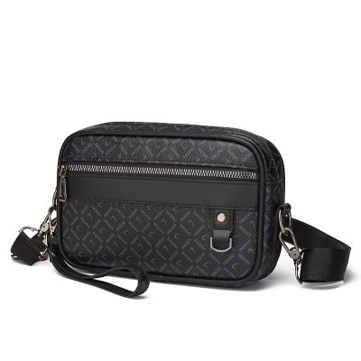 Business Mens Leather Mans Handbag Shoulder Multi-Functional Hand With Waist Sac