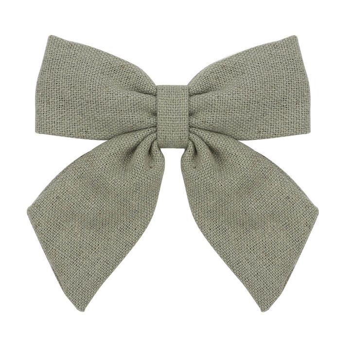 fabric-handmade-bow-hairpin-sweet-and-versatile-broken-hair-banger-12-color-cotton-linen-duck-beak-clip