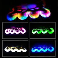 LED Speed Skating Flashing Wheels 6 or 8 PCS 90A 90 100 110 mm Light Skating Roller For Outdoor and Indoor Street Road Skating Training Equipment