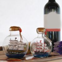 Home Decoration AccessoriesDesktop Decoration Bottle In Ship Decoration Pirate Ship ing Bottle Navigation Desk Decoration