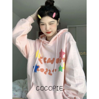 Cocopie เสื้อฮู้ด เสื้อแขนยาวอบอุ่น หลวมและสบาย สบายๆ วินเทจ ทันสมัย เท่ WWY2391EU6 38Z230920