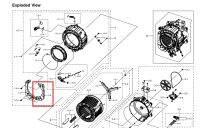 อะไหล่แท้ศูนย์/หินถ่วงเครื่องซักผ้าฝั่งขวา/ WEIGHT BALANCER-RIGHT/DC67-00967A