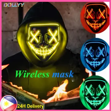 BoywithUke Bluetooth LED Face Changing Mask Diy Picture Text