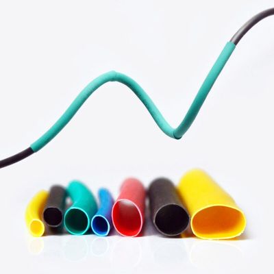 530pcs/Set 2:1 Waterproof Pipe Sleeve Polyolefin Shrinking Assorted Heat Shrink Tube Wire Cable Insulated Sleeving Tubing Set Cable Management