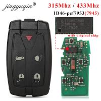 Jingyuqin กุญแจ Mobil Remote Control อัจฉริยะ2ปุ่มสำหรับรถแลนด์โรเวอร์ฟรีแลนเดอร์315Mhz /433 Mhz PCF7945A WJZ 5ปุ่มพร้อมใบมีดขนาดเล็ก