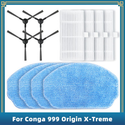 สำหรับ Cecotec Conga 999 Origin X-Treme เปลี่ยนอะไหล่แปรงด้านข้าง Hepa Filter Mop Pad