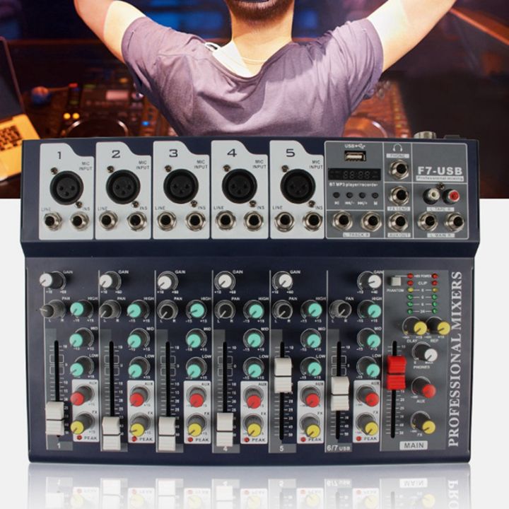 sound-card-audio-mixer-sound-board-console-desk-system-interface-7-channel-usb-bluetooth-mixing-effect-stereo