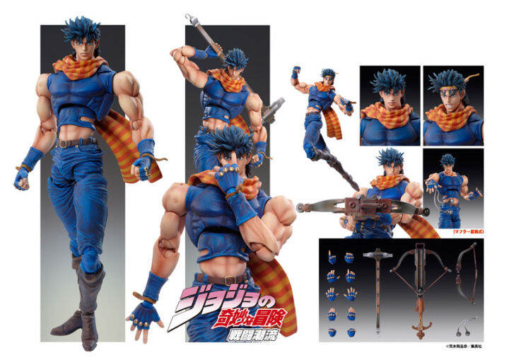 jojo-ของเล่นผจญภัยแบบแปลกประหลาดตุ๊กตาขยับแขนขาได้พีวีซี-ของเล่นอนิเมะ-joseph-joestar