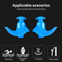 Earplugs Water Sports Swimming Accessories Silicone Soft Portable Dust-Proof Ear Plugs With Box Diving Water Waterproof Ear Plug Accessories Accessori