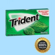 Combo 5 Vỉ Kẹo Trident Gum Bạc Hà Không Đường Giúp Thơm Miệng Nhập Khẩu