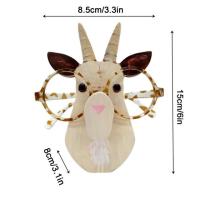 ชั้นวางแว่นตารูปสัตว์1ชิ้น3d แว่นตาไม้แกะสลักรูปแว่นกันแดดชั้นวางของ
