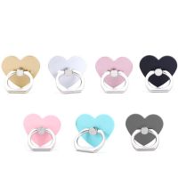 50pcs 360 Degree Reuse Love Heart Finger Ring Smartphone Stand Holder Mobile Phone Holder Stand For iPhone Xiaomi All Phone