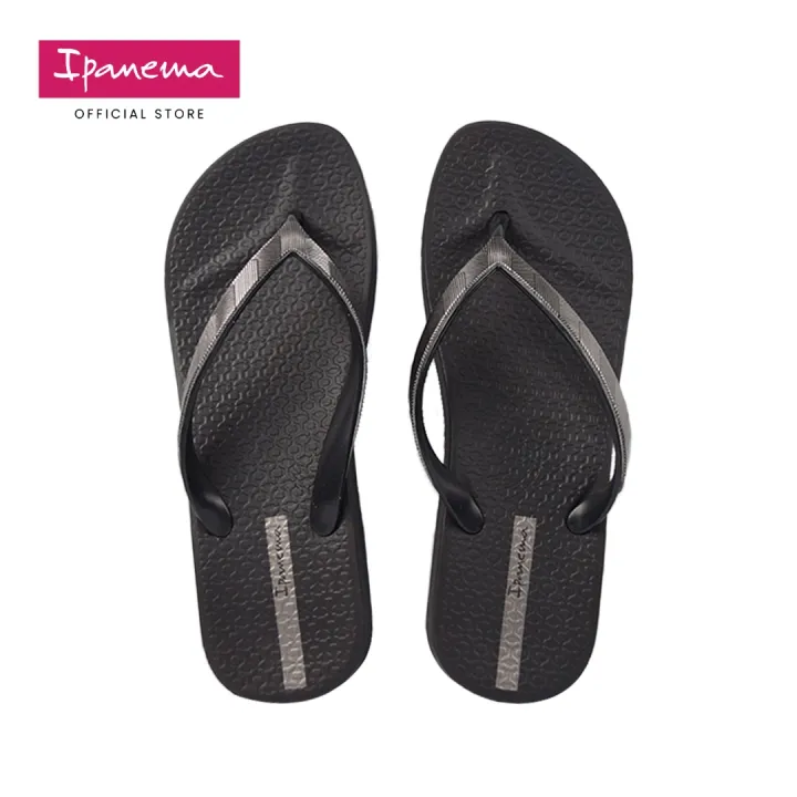 Ipanema Mesh V Fem Infradito Donna, Piattaforma Con Finiture Metalliche, Gomma Morbida, Colore Nero/Oro, Modello 82874 - 2