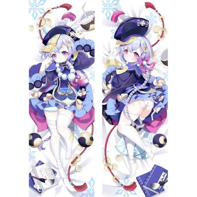 ใหม่ ปลอกหมอนคอสเพลย์ ลายเกม Genshin Impact KAWAI QIQI Dakimakura ขนาด 60x180 ซม.