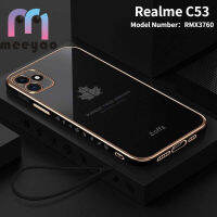 กรณี Realme C53ดีไซน์ใหม่ใบเมเปิลเคสโทรศัพท์นุ่มสำหรับ RMX3760 RealmeC53